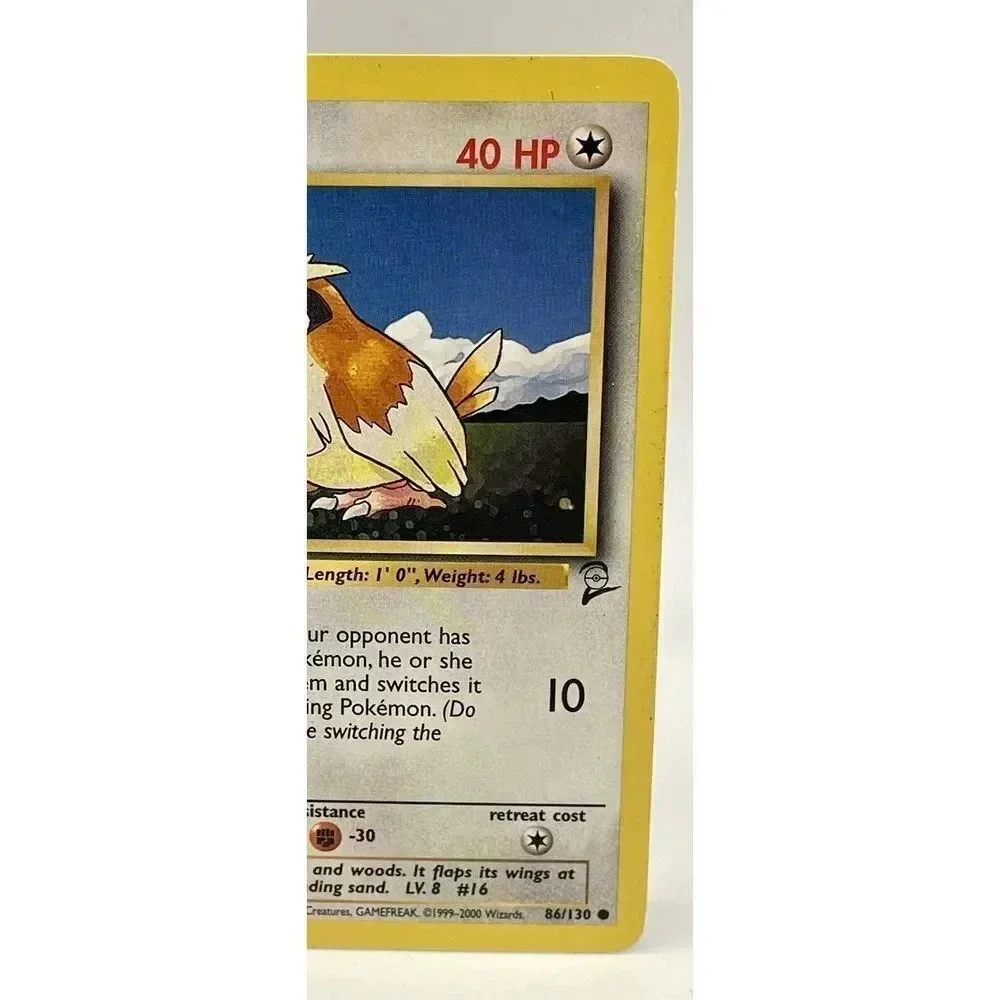 Pidgey 86/130 Base Set 2 Common Non Holo Vintage 2000 Pokemon Card NM‎